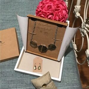 Beautiful Retried CHOLE&ISABEL Set Ocean Lace Necklace,Bracelet Earrings.🌊🌊🌊